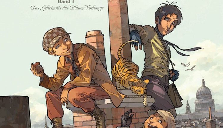 Cover 1 der Vier von der Baker Street, also Sherlock's jugendlicher Crew