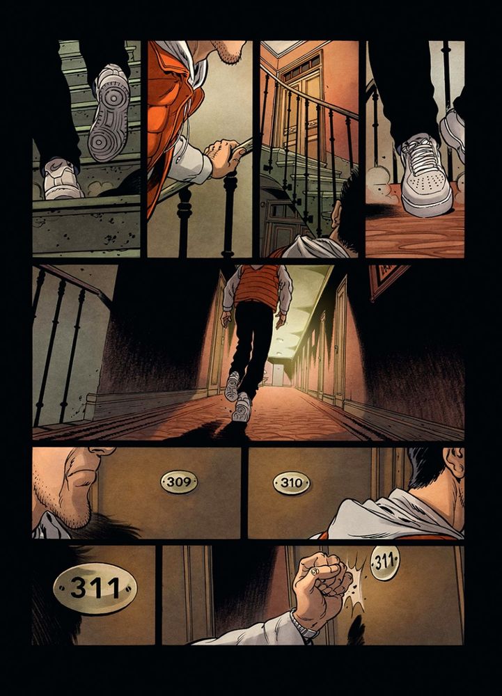 Innenseite 1 des Comics mit einem augenzwinkernden Tabubruch - HABEMUS BASTARD