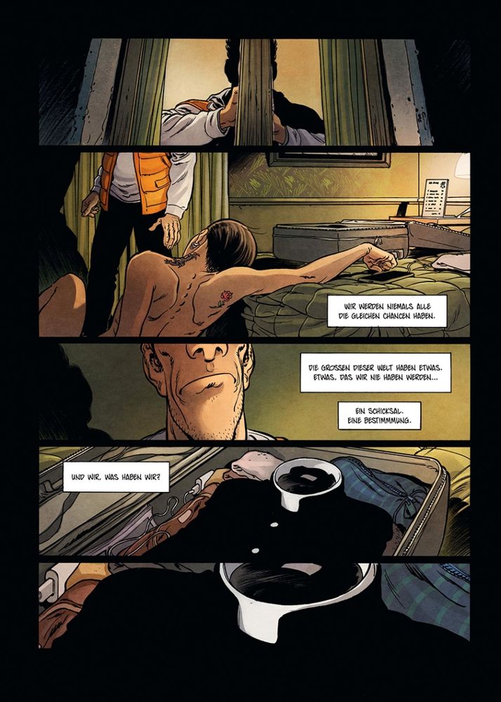 Innenseite 3 des Comics mit einem augenzwinkernden Tabubruch - HABEMUS BASTARD