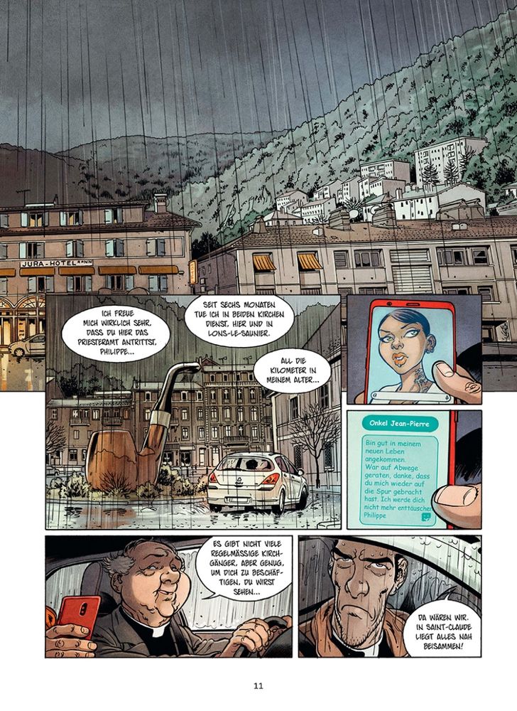 Innenseite 6 des Comics mit einem augenzwinkernden Tabubruch - HABEMUS BASTARD