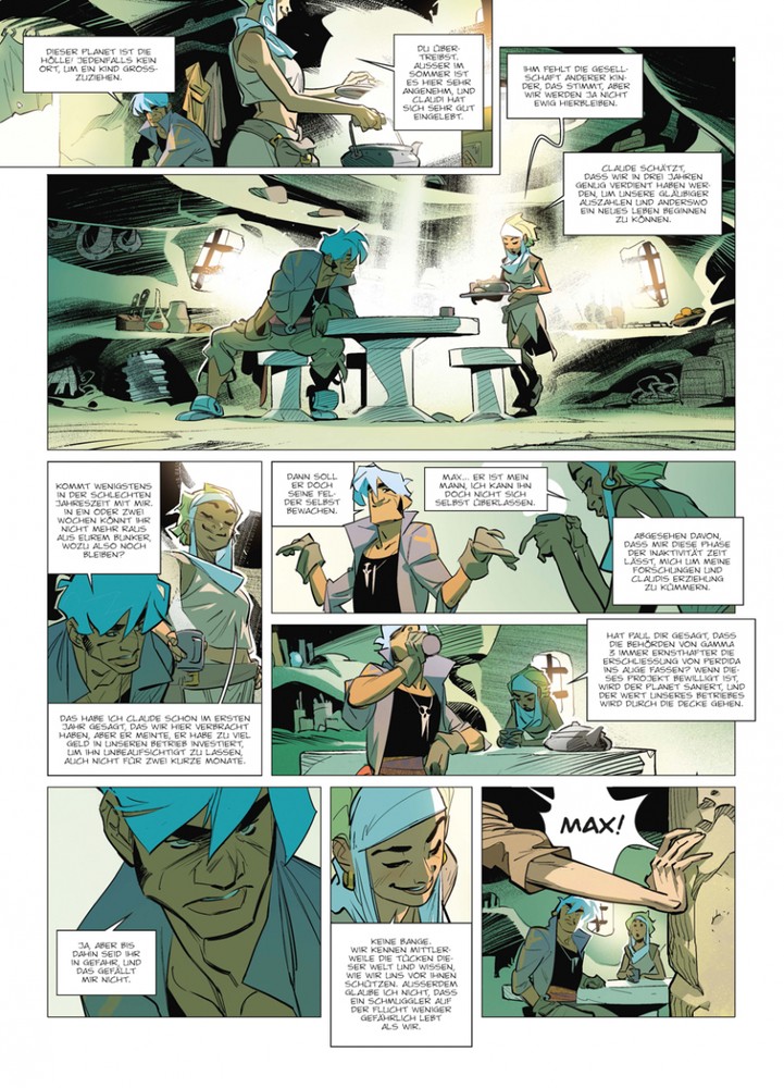 Innenseite des Comics DIE WAISE VON PERDIDA