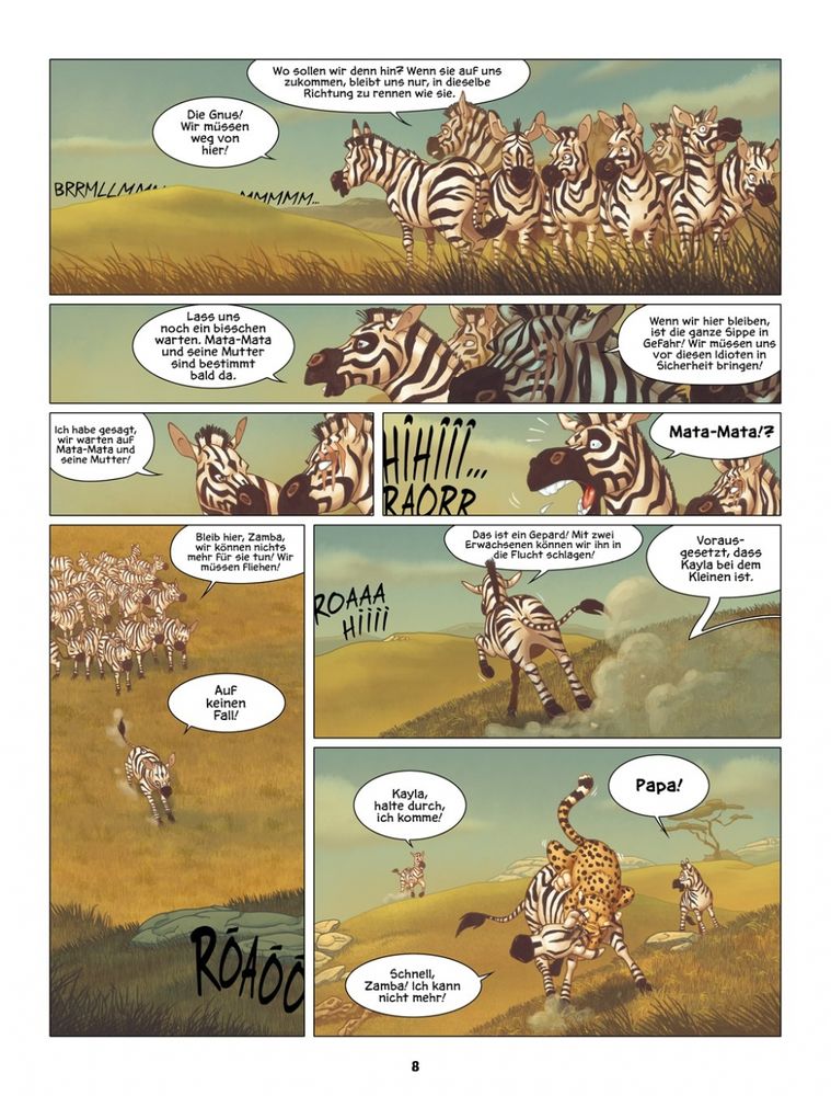 Innenseite 8 des Comics KALIMBO Band 1 Mata-Mata